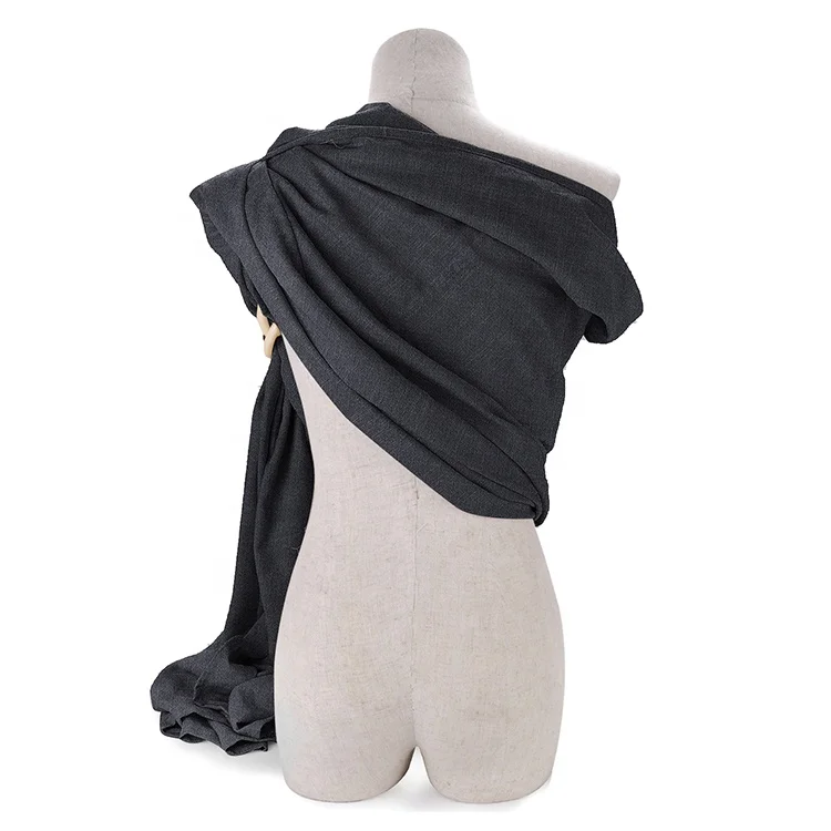 Light weight convertible light grey baby body carrier breathable adjustable ring baby sling carrier wrap