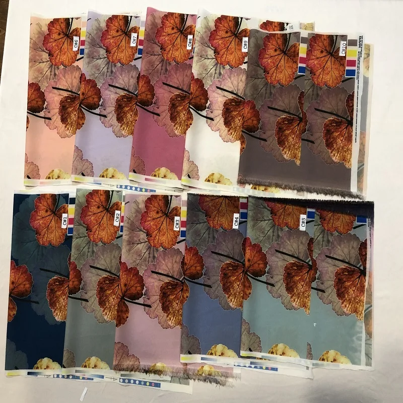 Factory direct selling  100% polyester  Paper printing  fabric 50D weight 75gsm