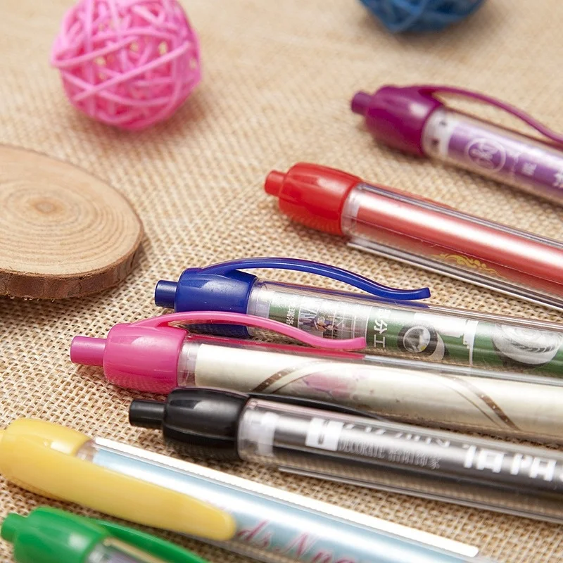 Promotional plastic 0.5mm pens ballpoint custom logo advertising retractable pull out banner flag ball pen