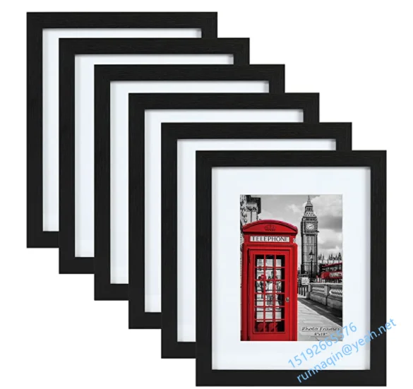 A4 Size 8.5X11 25x35cm easy applied  wooden picture frame  21x29.7cm 21 x 30 large wood photo frames poster frames for foto
