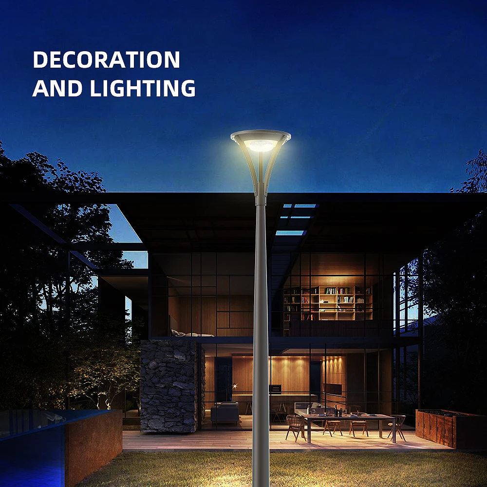 Patent 10W Ball Solar Led Lamp For Gate Pillar, Solar Led Street Lamp On Pole With Pir Sensor