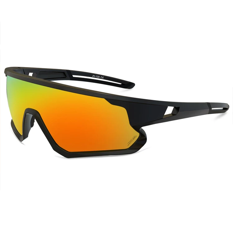 In Stock OEM Custom Logo Womens Uv 400 Protection Bicycle Shape Glasses Polarised Sport Sunglasses For