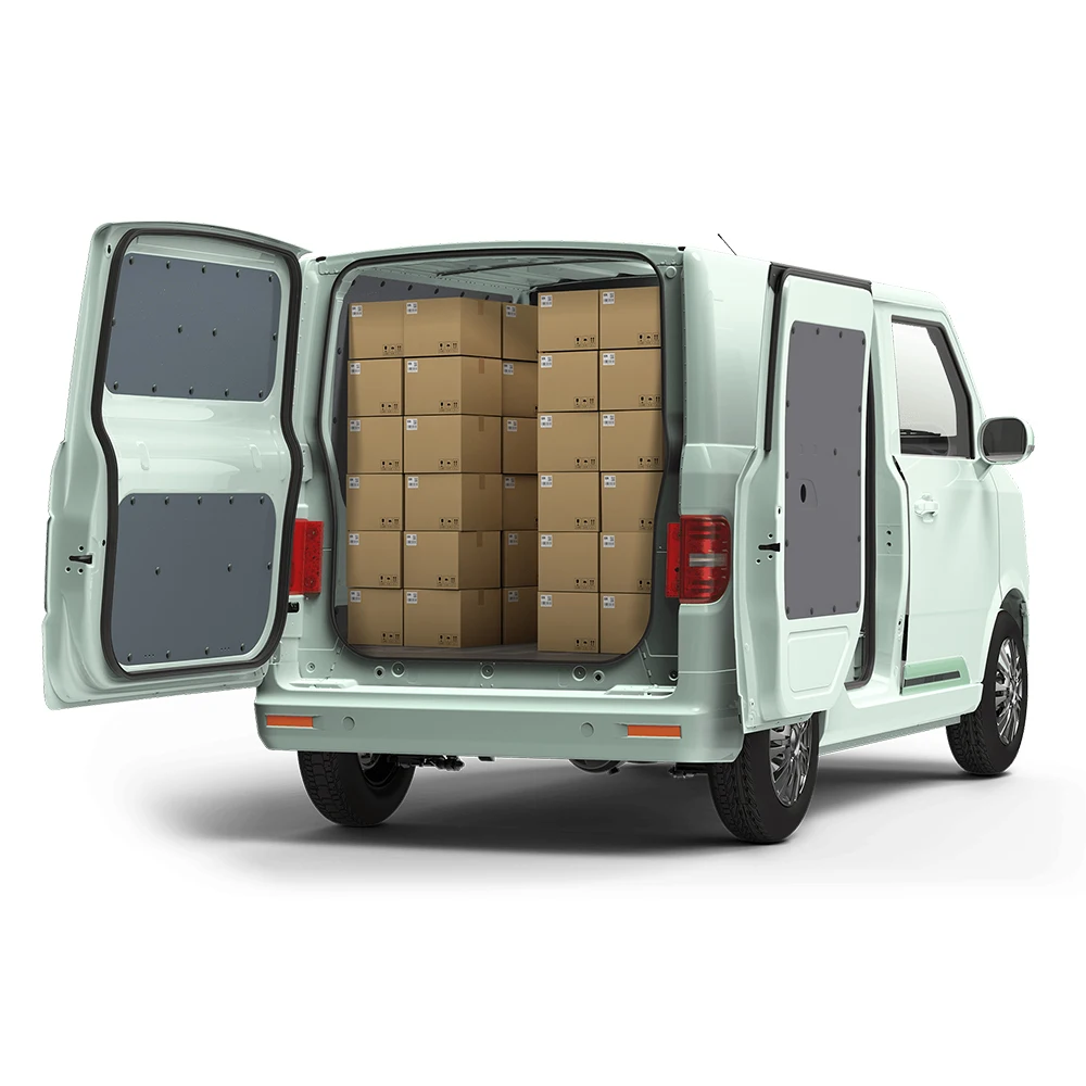 Micro-business Transport Four-wheeled Two-seater Left Hand Drive Led Light Electric Van Vehicle Delivery Cargo Cars
