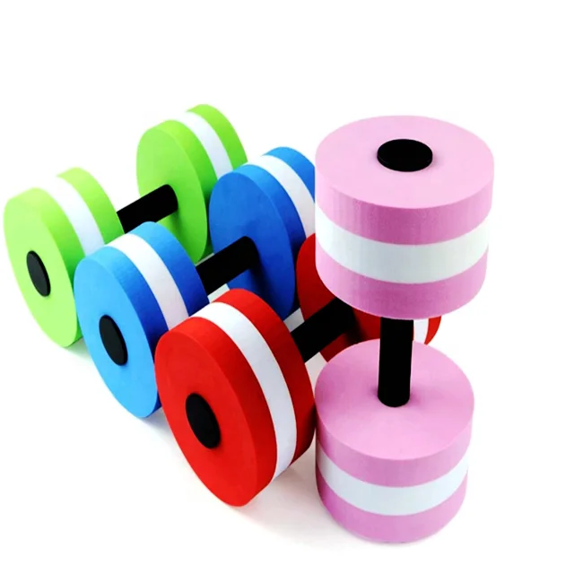 Super september 2023 Hot Sale EVA Foam  aquatic dumbbell Fitness Equipment Float Foam Aerobics Water Dumbbells