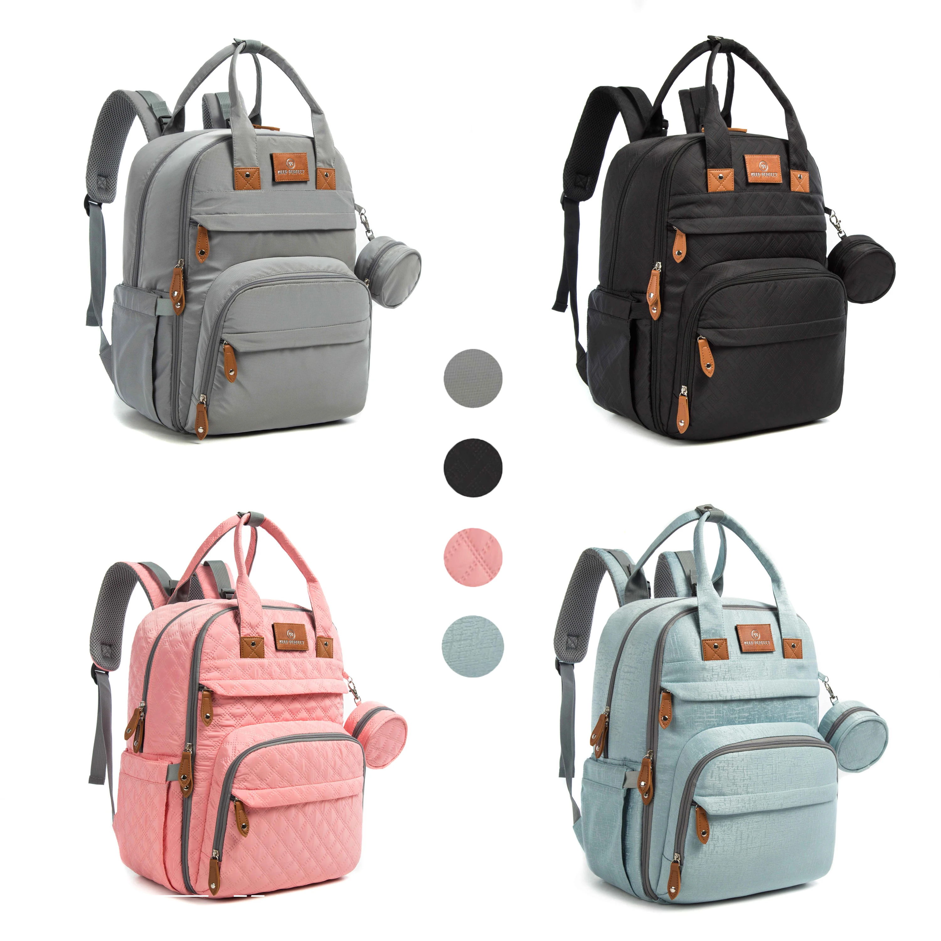 Mochila Custom luxury waterproof Oxford large Maternity Keep Perfect nappy changing bag travel diaper bag