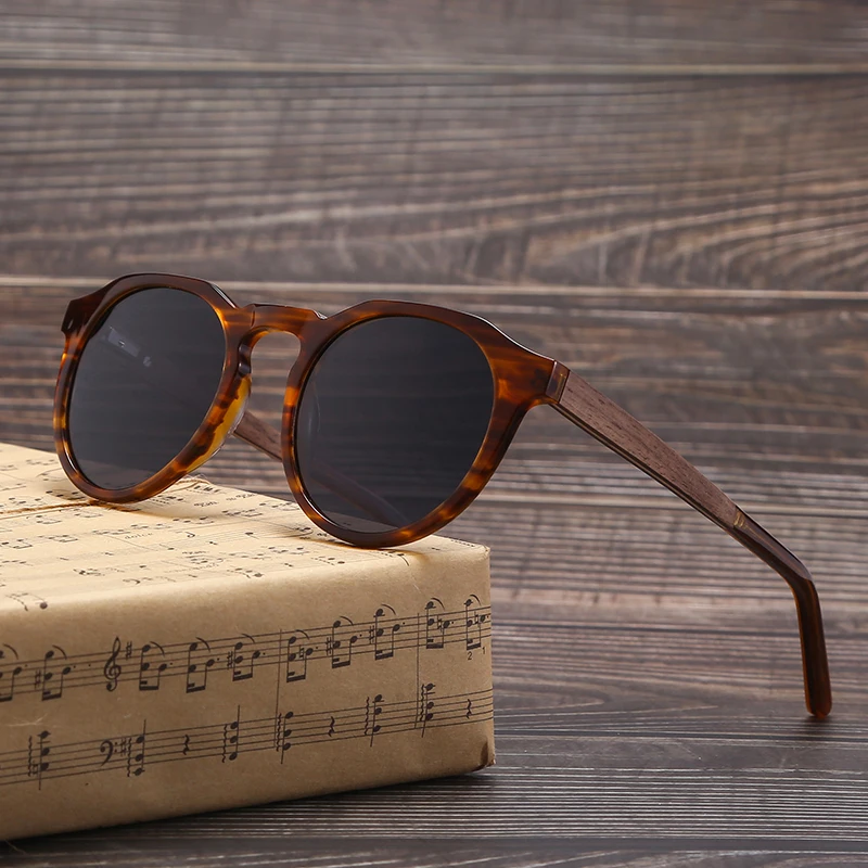 
Classic High Quality Polarized Sun Glasses Custom Men Women Wooden Sunglasses 