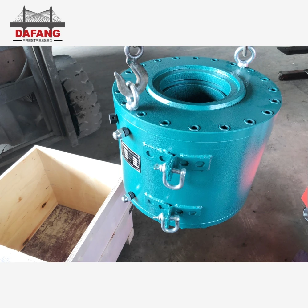 Строительный полый гидравлический цилиндр 70 80 100 200 300 тонн толкающий домкрат для натяжения столба