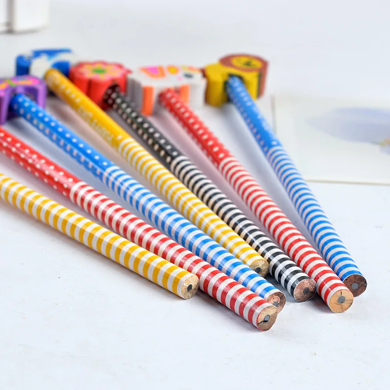 Black HB Pencil Wholesale Animal Cartoon Style Custom Acceptable 18cm HB Pencil With Eraser School Supplies