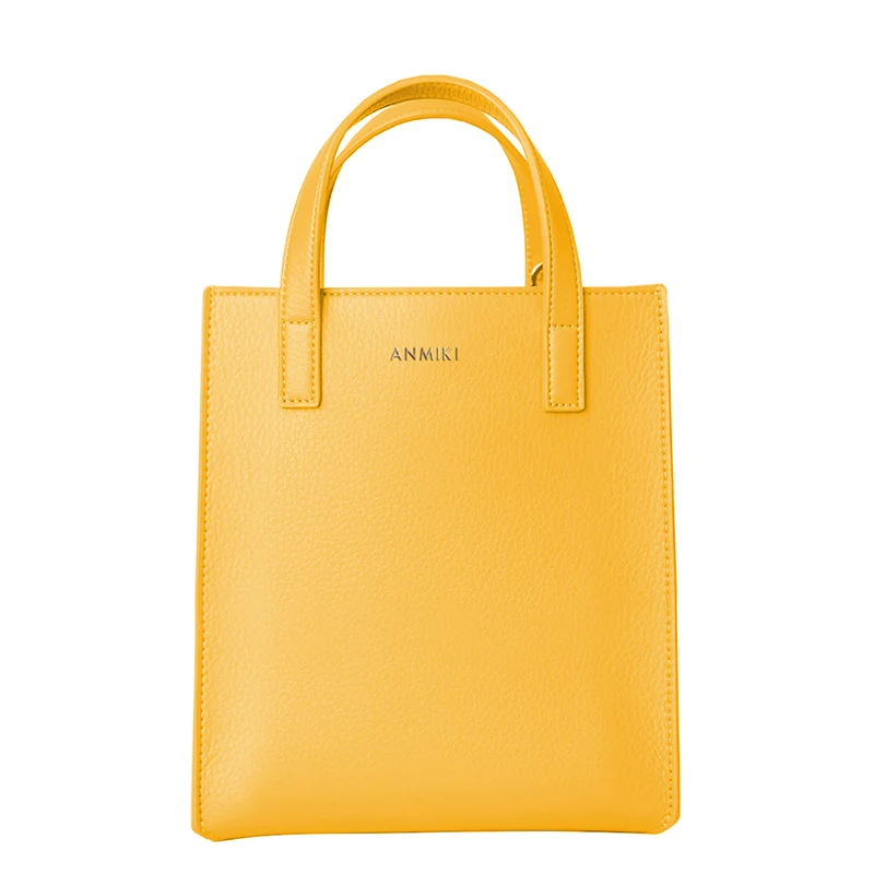 Индивидуальная Высококачественная популярная однотонная мини сумка-тоут из искусственной кожи, женские сумки