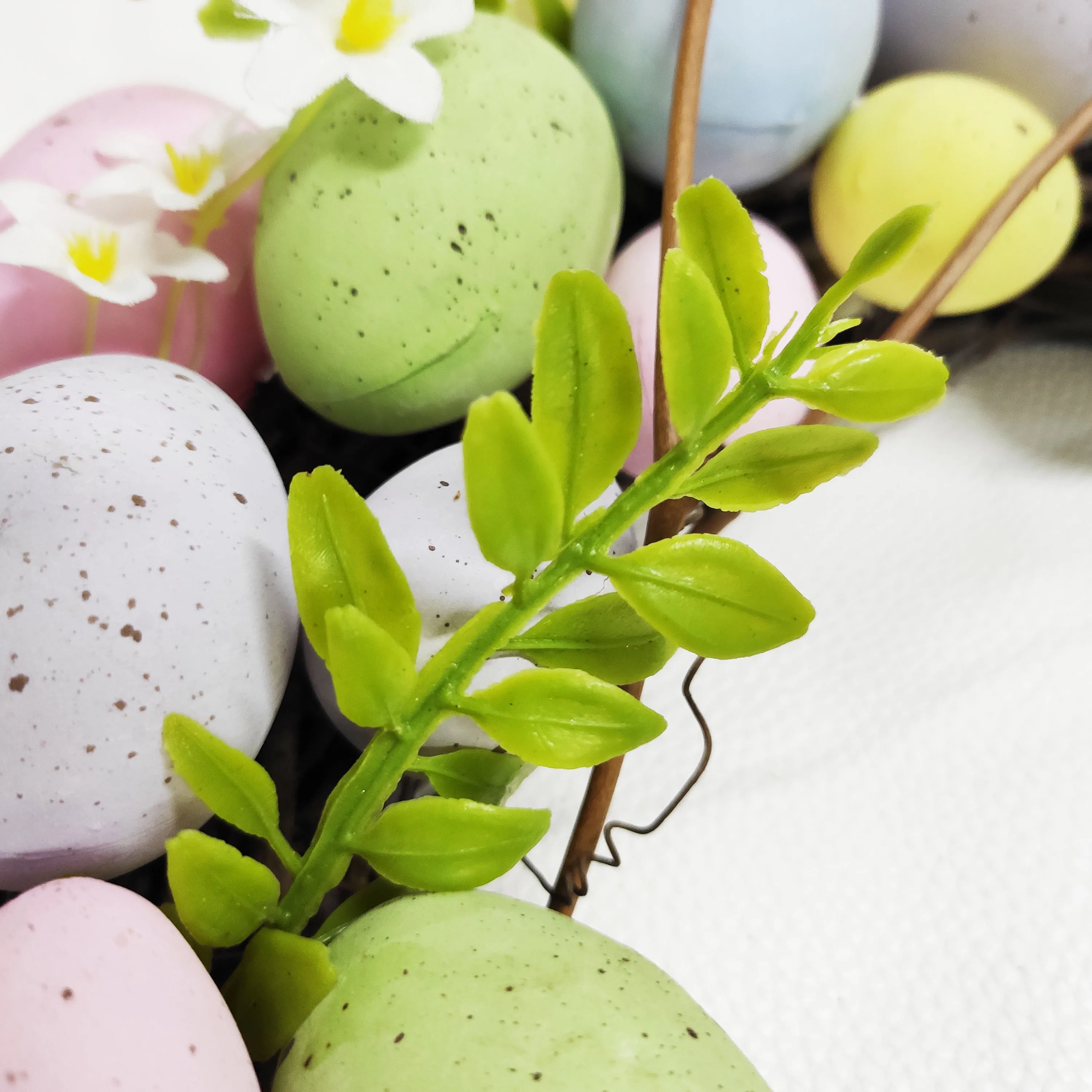 2020 hot easter colorful egg wreath for holiday decoration