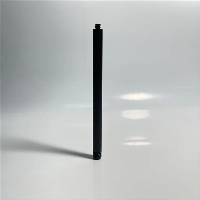 10 MM thin walled small aluminum tubes anodized black aluminum tube female internally threaded tubes