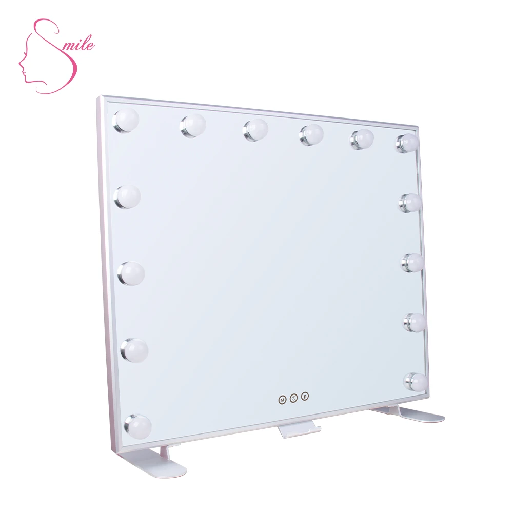 14 Bulbs Hollywood Makeup Mirror With LED Light Vanity Dressing Table Luxury  Manufacturers