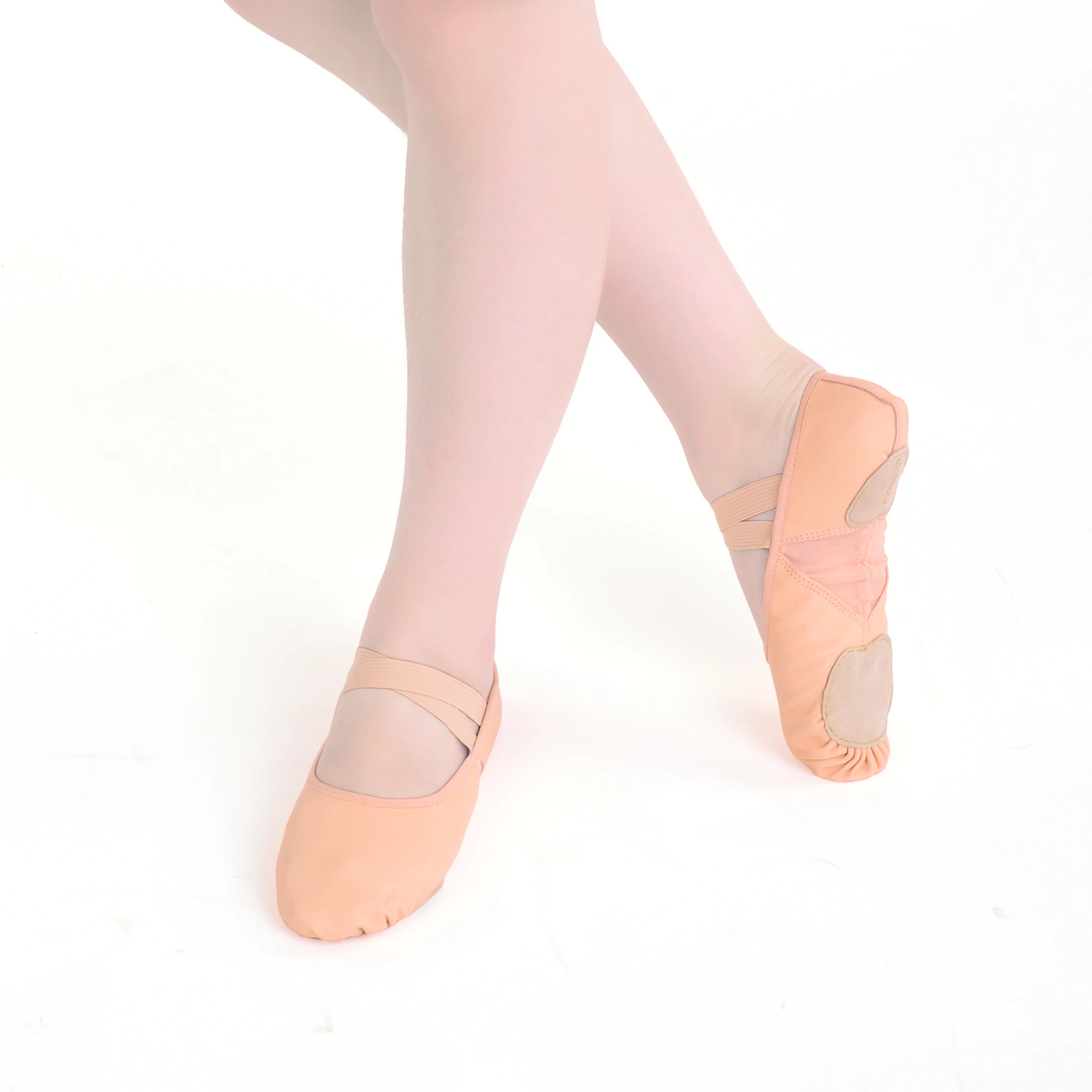 Dttrol D012002 Baili Dance Customized Pig Leather Split Sole Elastic Canvas Ballet Shoes in Ballet Dancewear Practice for Women