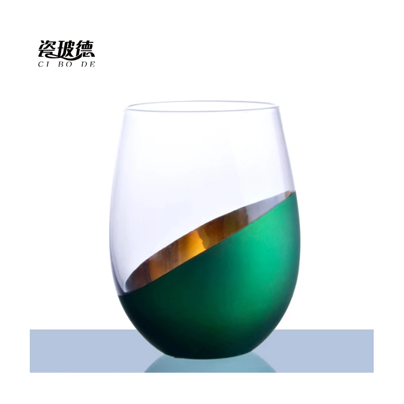 2022 Star sky tripe juice drink mousse cup Rainbow egg glassIns galvanized creative glass home rainbow starry sky cup for milk