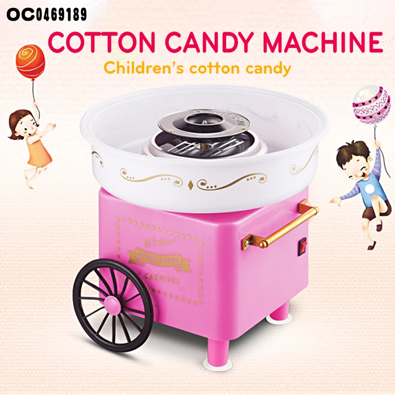 Electric indoor home mini making automatic cotton candy floss machine