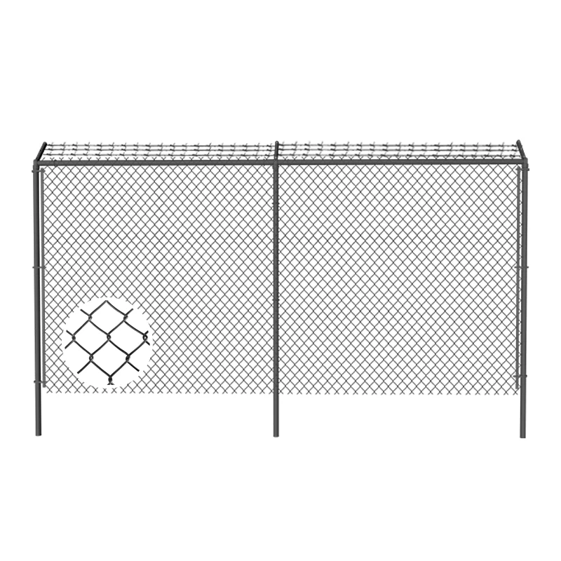 SRX 8ft Gauge Galvanized Diamond Fence 8 Foot 6 Foot PVC Black Coated Chain Link Cyclone Wire Mesh Metal Frame for Farm Fencing
