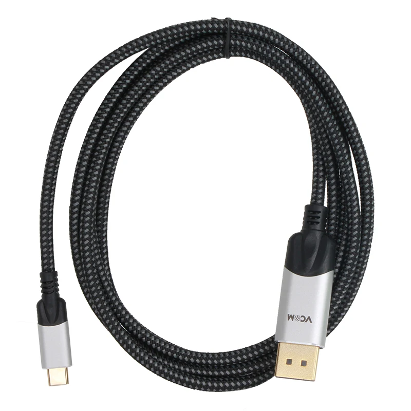 VCOM USB C to DisplayPort Cable 4K Type C 3.1 to DP Port 1.4 Cable Gold Plated 1.8M 6T for Android Phone to HD TV