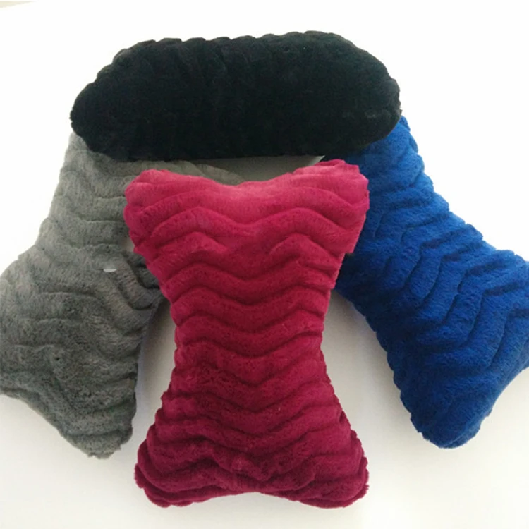 Оптовая продажа Bone форма плюшевые мягкие пены памяти автокресло подголовник подушки для шеи