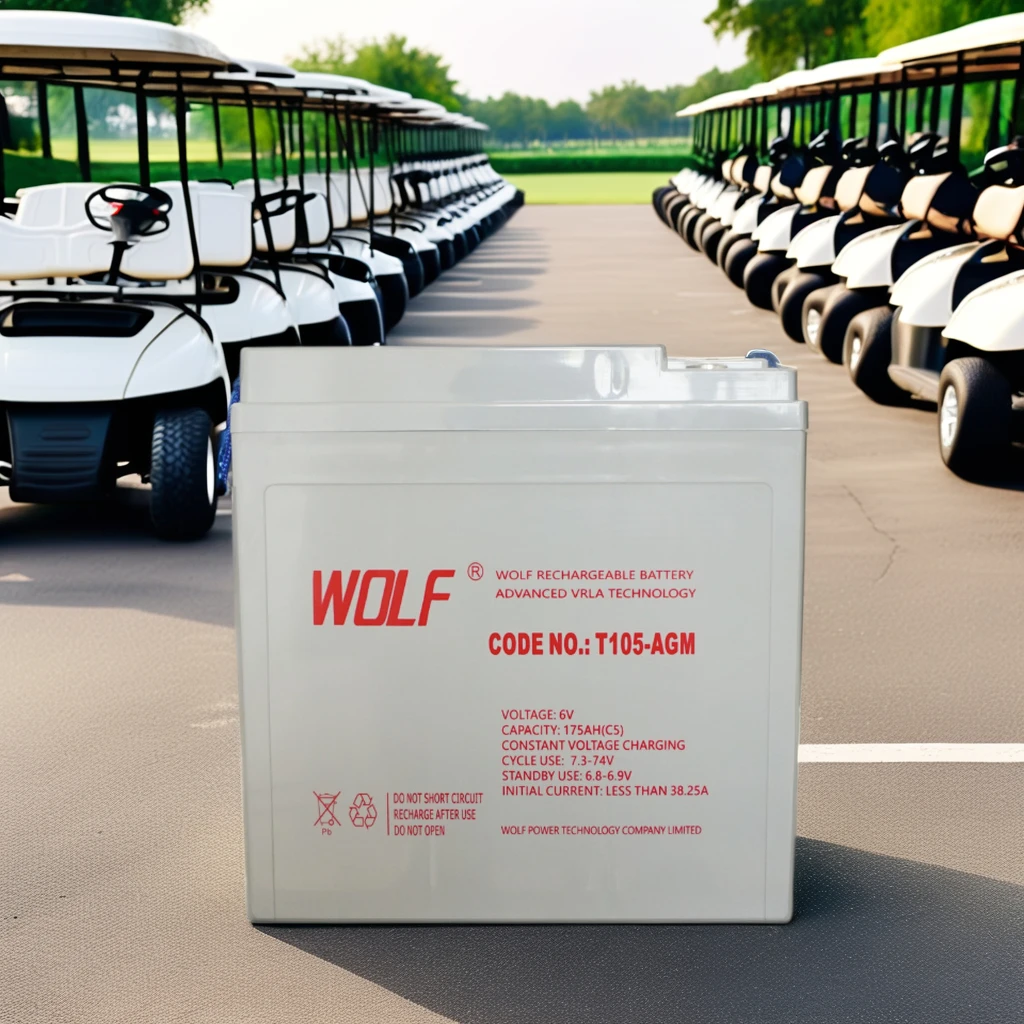 6V lead acid battery for golf cart deep cycle rechargeable agm maintenance free batteries