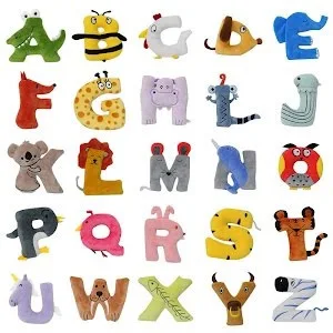 26PCS Educational Colorful English Baby Plush Alphabet Letters Toy Wholesale Preschool  Toddler 0-9 Number Stuffed Learning Toy