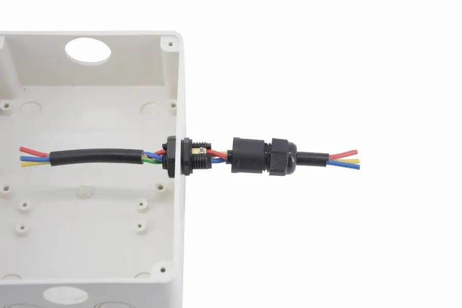 metal push pull outdoor junction box jack waterproof cable gland rj45 socket 3 pins connector vw 1j0 900 962