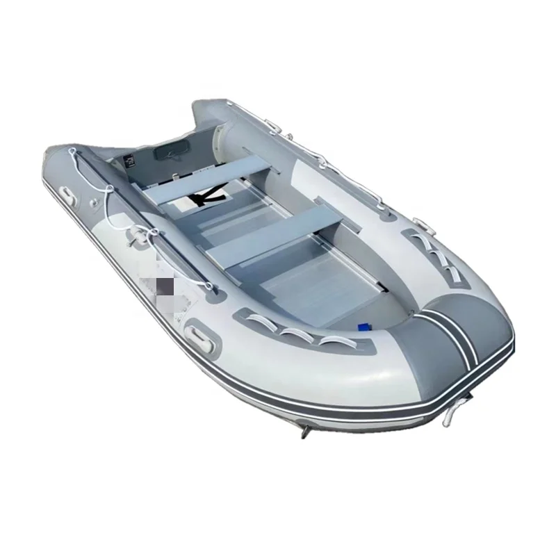 12.47 feet 380CM pvc hypalon rubber boat aluminum fishing boat speed boat