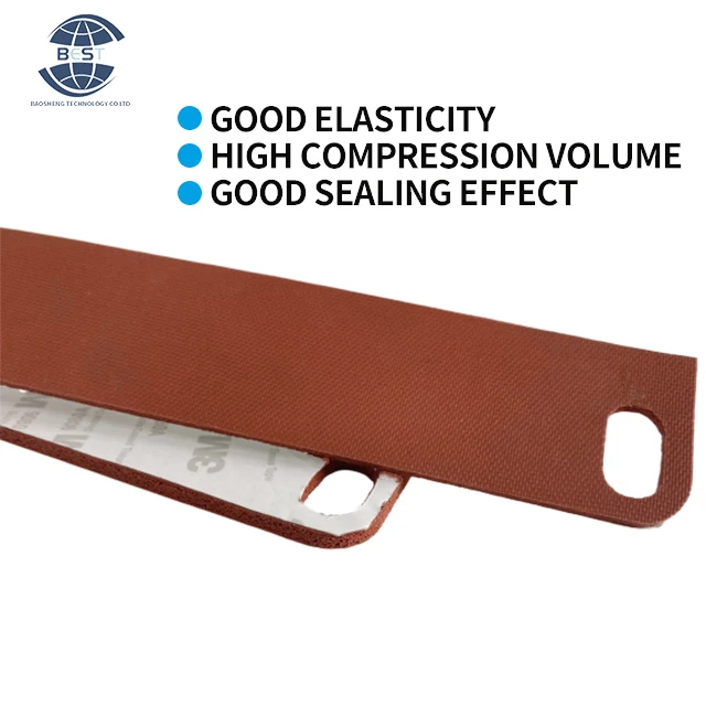 Factory burst 3mm thickness customizable adhesive high elasticity silicone polyurethane sealing vibration damping pad