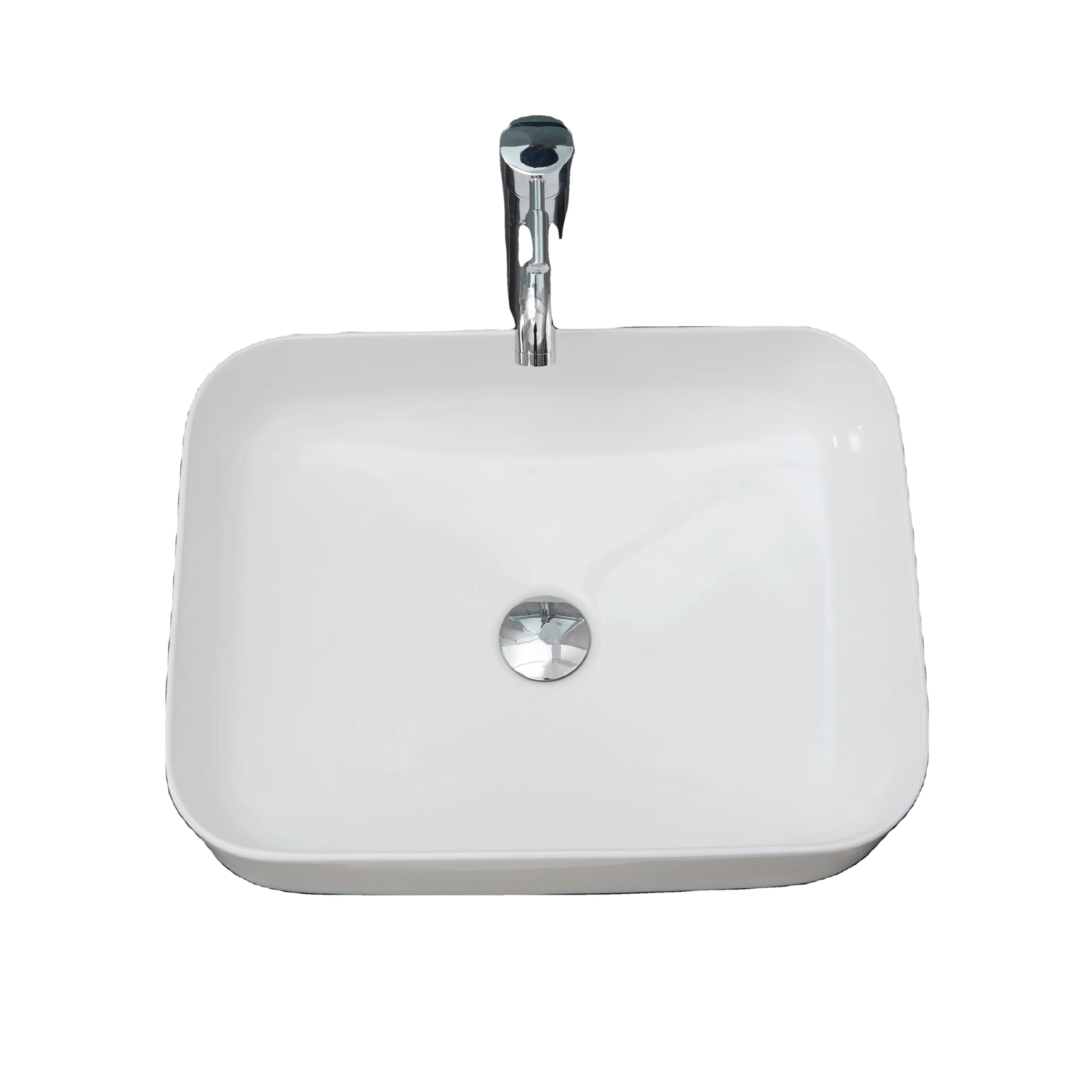 Прямоугольная керамическая раковина для ванной комнаты, сантехника, столешница, керамическая раковина