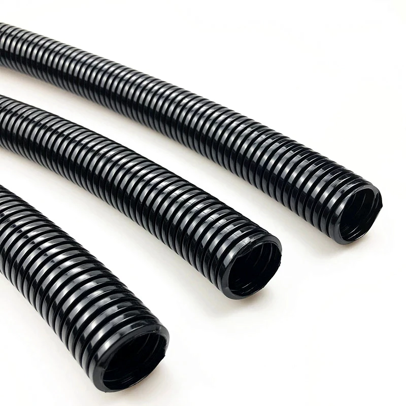 new energy split loom plastic cable conduit PP PE PA nylon pa6 flexible electrical hose