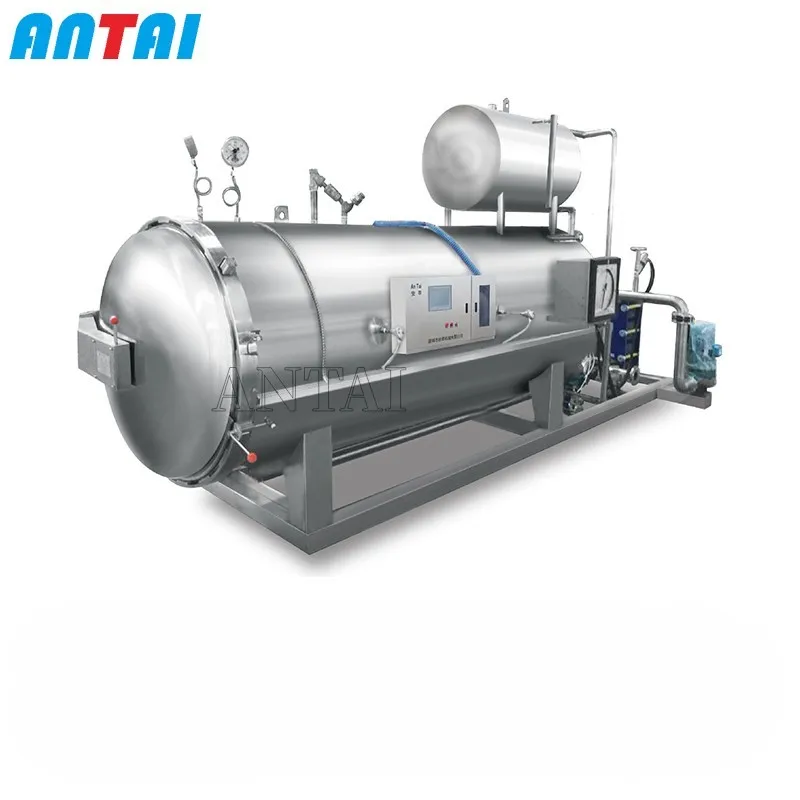 High Quality  Automatic Food Sterilizer High-Pressure Steam Progressing Water Spray Retort Meat Mushroom Pouch Food