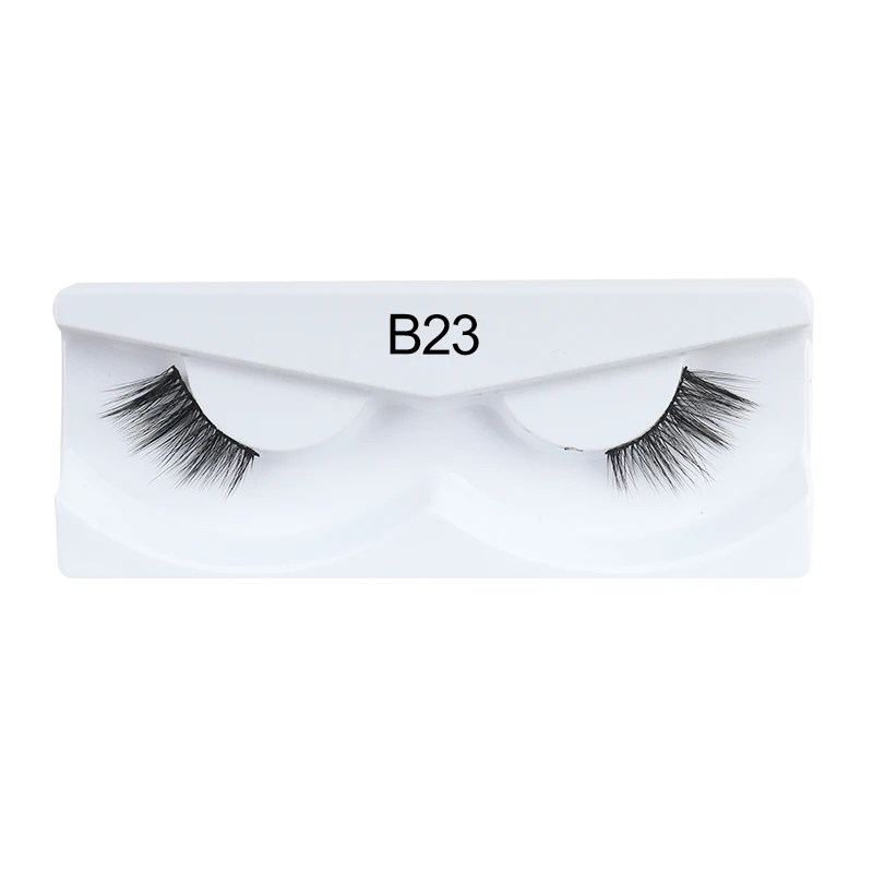 fibroin silk half accent lashes fauk Mink Corner Lashes 100% handmade 3d natural Strip