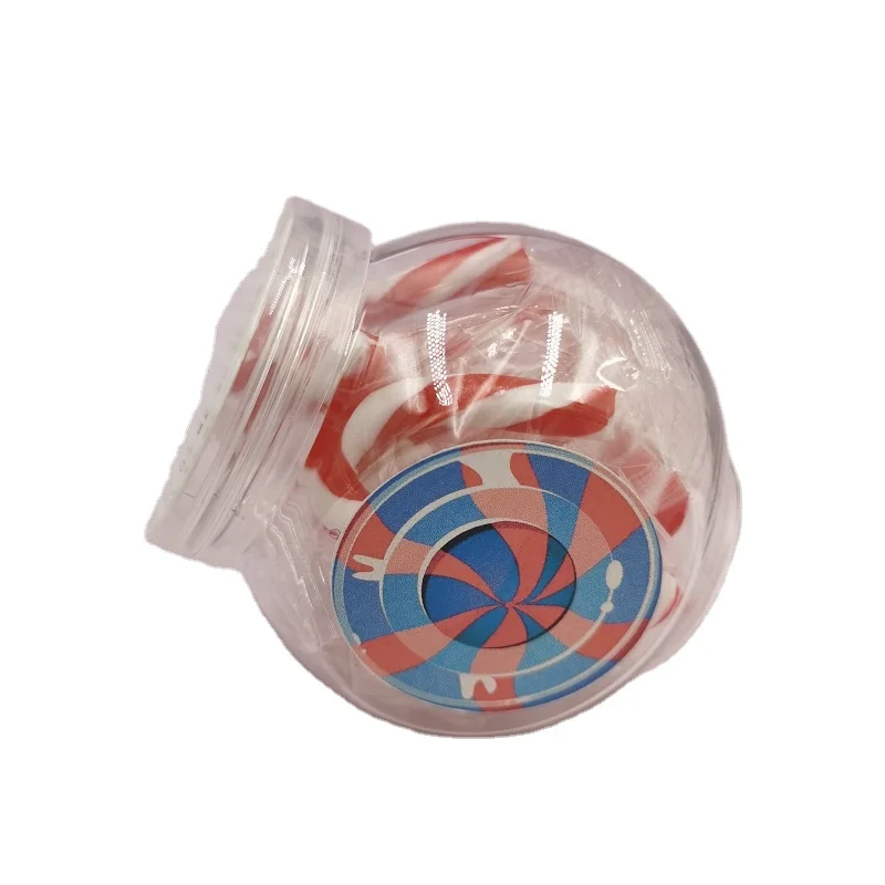 popular decoration mini candy cane in jar for Christmas