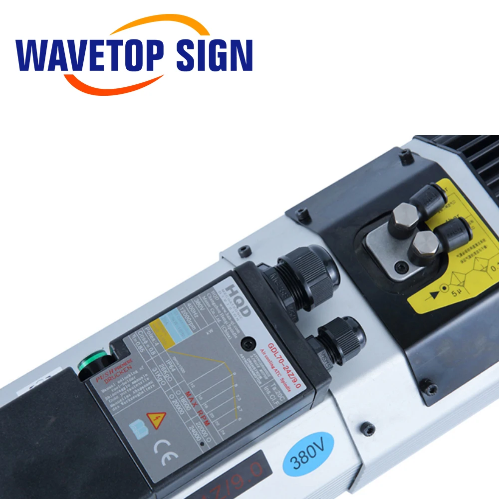 WaveTopSign CNC 9 кВт ATC мотор шпинделя с воздушным охлаждением 220 В 32 А 380 20А для деревообрабатывающего станка ЧПУ