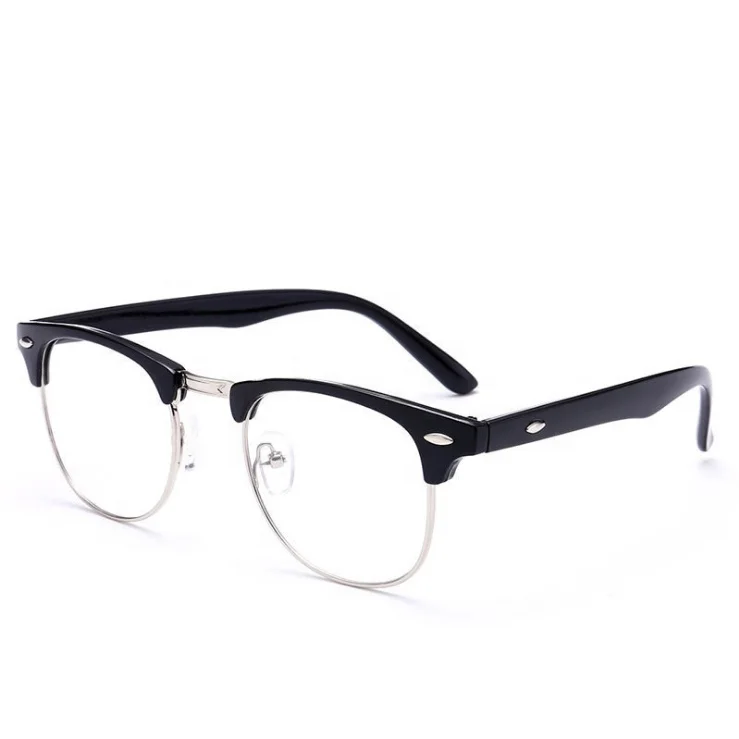 DOISYER 2019 Wholesale Metal Half Frame Vintage Computer Anti Blue Light Blocking Glasses Optical Frame