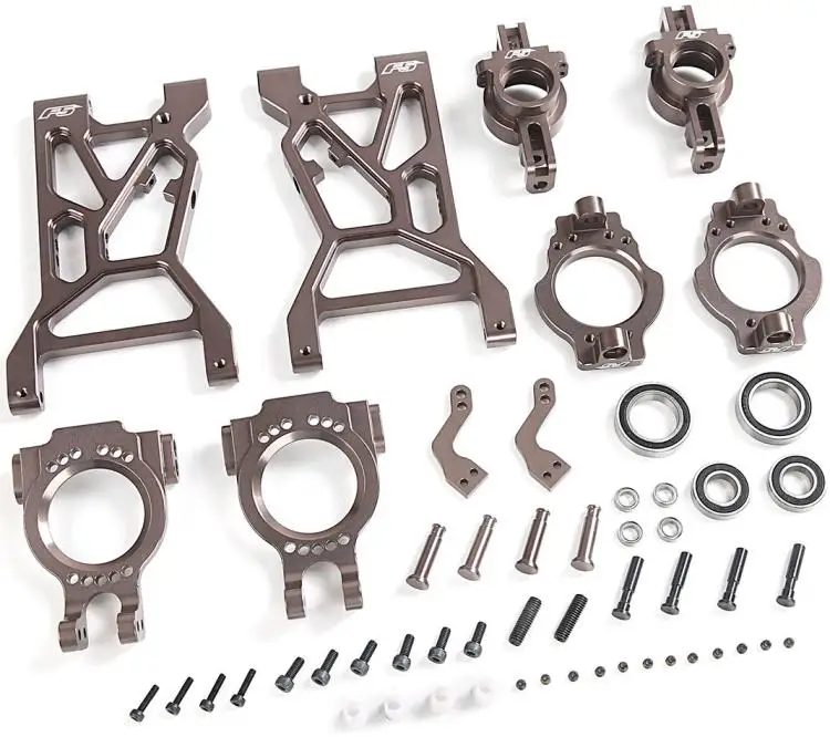 CNC front suspension arm and front steering hub carrier set parts for 1/5  F5 XS-5 ON-ROAD Car