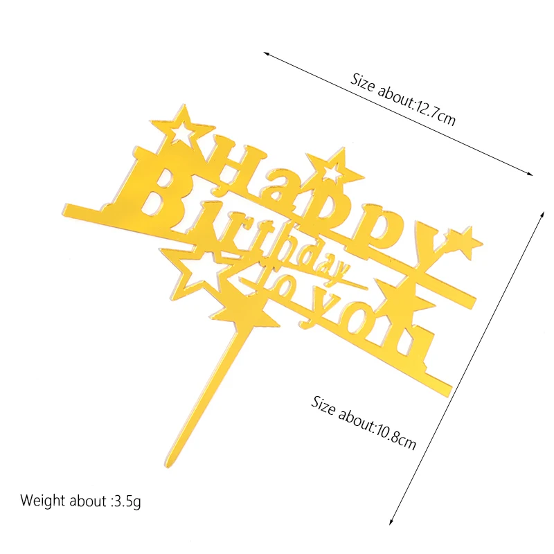 Новый акриловый Топпер для торта лазерной резки на День святого Валентина, День рождения, Рождество, акриловые топперы для торта