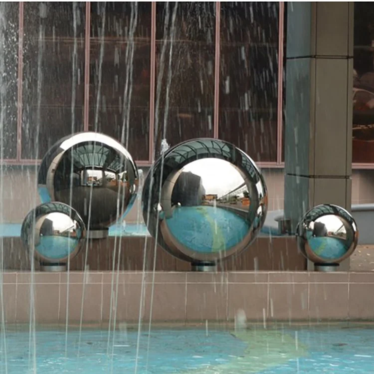 350mm 35cm Stainless Steel Hollow Garden Gazing Ball Large Metal Globe