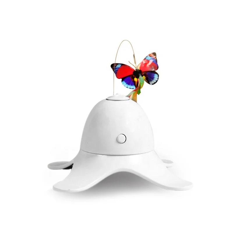 
Kimpets Electric Clockwise Circles Rotating With Butterfly Smart Interactive Cat Toy 