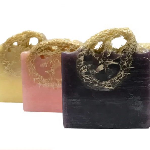 hot-selling Natural plant oil handmade loofah soap scrub body soap men and women bathing skin cleaning handmade soap