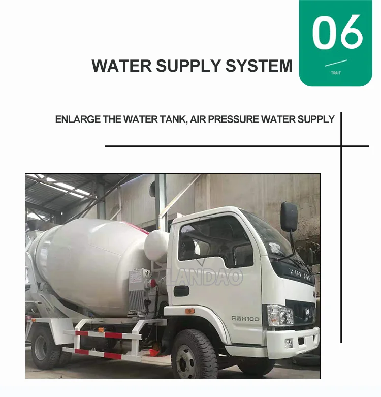 Hot Sale Mobile Tricycle Transit Beton Mini Truck Concrete Mixer