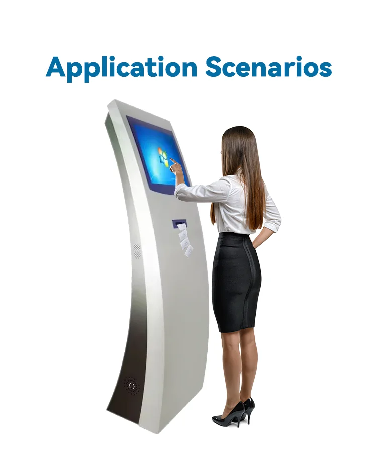 Bank Hospital Self-service Touch Screen Queue Ticket Management System Token Number Queuing Kiosk