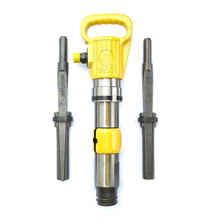 Air hammer rock splitter wedges for pneumatic