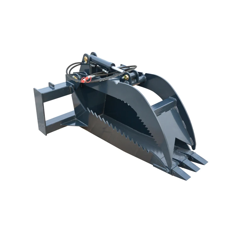 Skid Steer Attachment Stump Bucket Grapple