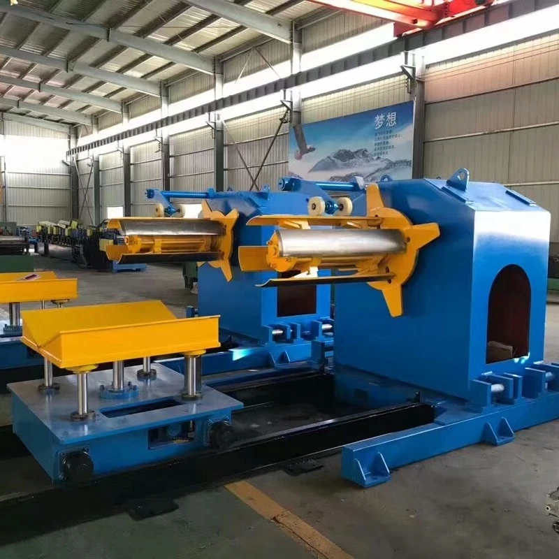 Hydraulic decoiler for roofing sheet machine / tube mill / slitting line