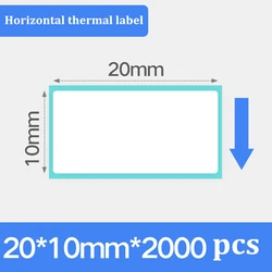 Barcode Printing stickers Thermal Label Roll Waterproof Adhesive Sticker 20 x 10 x 2000 labels per roll