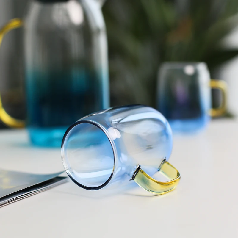 Factory Wholesale Heat Resistant Glass Water Pot Heat Resistant Large Capacity Glass Pitcher Iced Tea Beverage Carafe