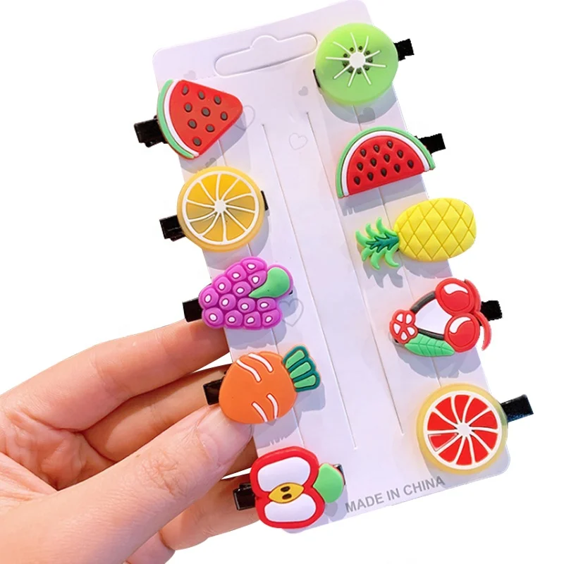 Hot Sale  Cute Hair Accessories Neon Candy Color Hairpins Unicorn Cartoon Bobby Pins Ice Hair Clip For Girls