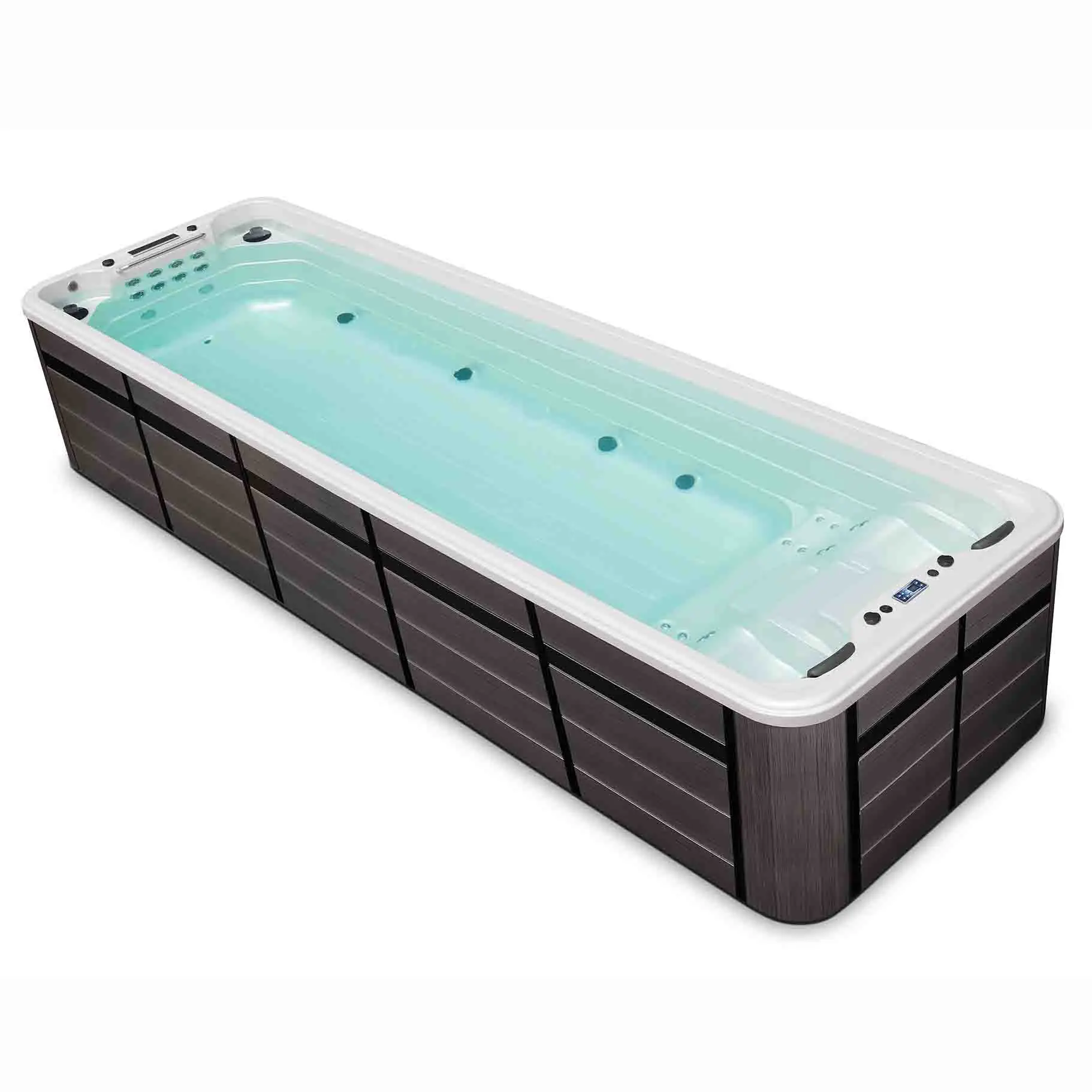 Endless Swim Spa Pool outdoor swimming bathtub 7m with yacuzzi whirlpool hot tubs