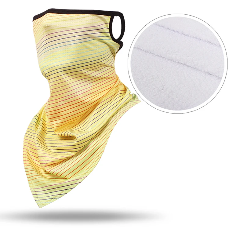 winter hot sell stripe custom warm ski mask outdoor sports mask cycling windproof hanging on ears balaclava face mask