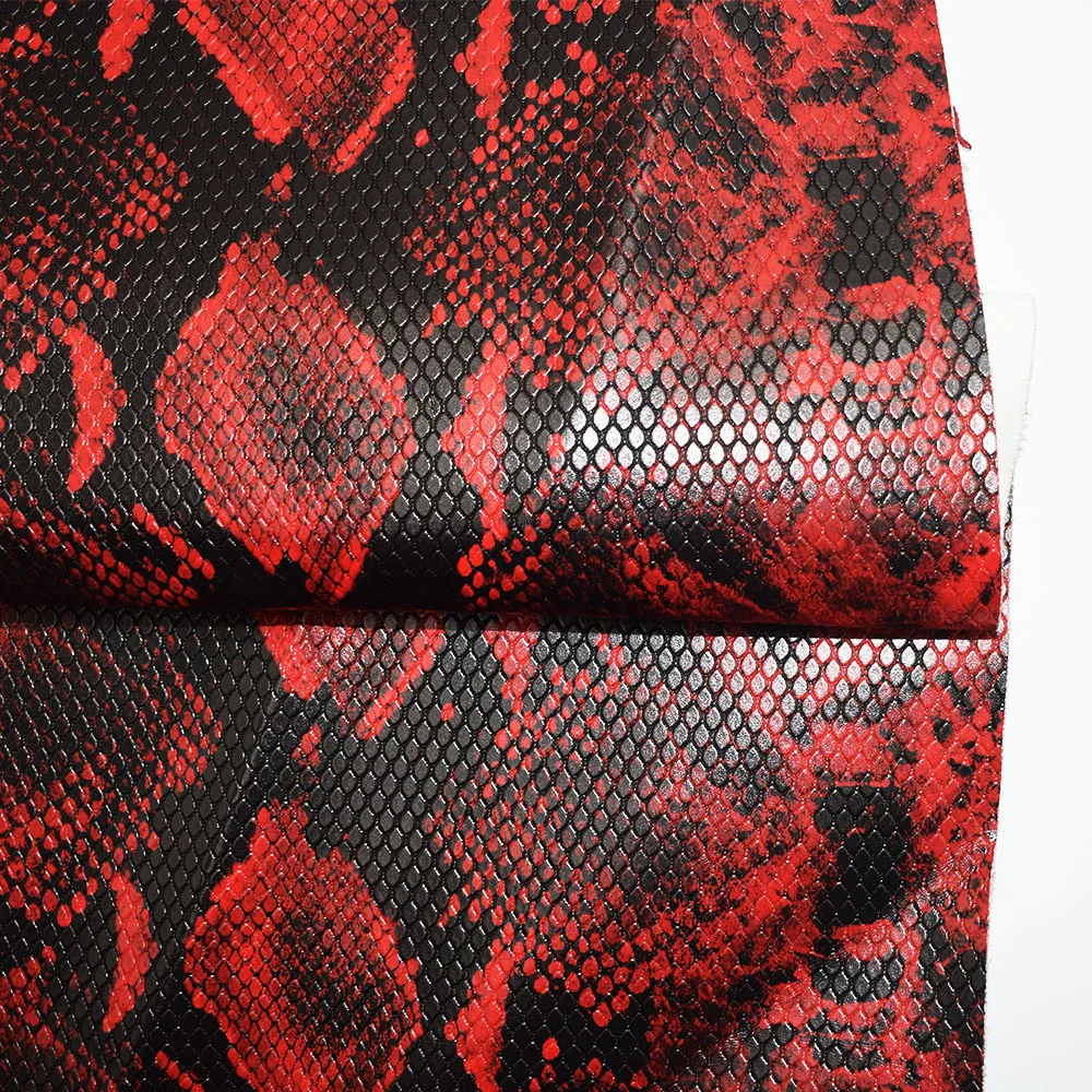 Snakeskin Leather for Bag lower Prices Leather Embossed Shoes Sofa PU